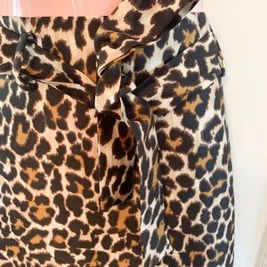 J. Crew Skirts - Tie Waist Midi Skirt in Leopard Print J. Crew Skirts - Tie Waist Midi Skirt in Leopard Print